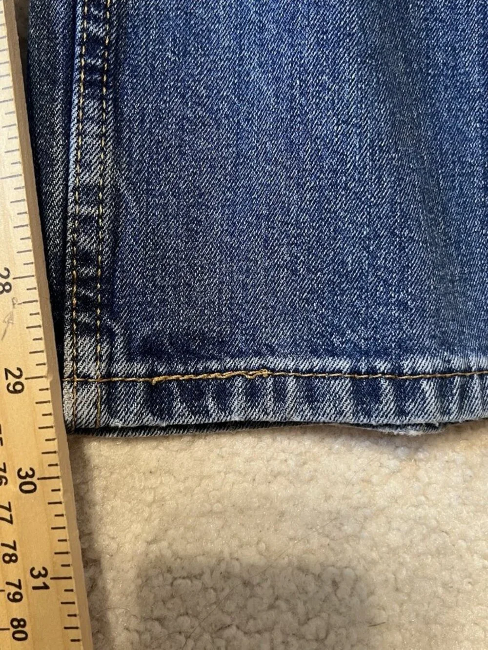 Levi's 514 Straight Fit Jeans 36x30 Medium Wash Denim